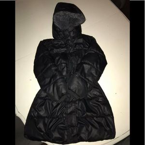 Old navy, girls’ belted, lined winter coat w/hood